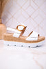 Platform Memory Foam Sandals W/ A Sleek Buckle Ring Detail